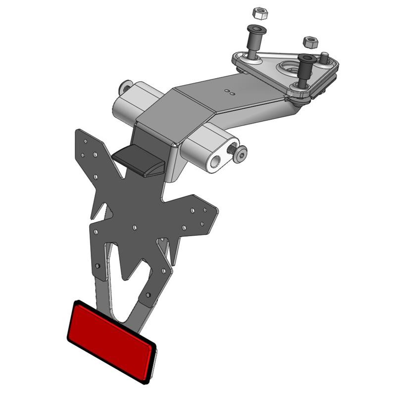 Support de plaque Triumph Daytona 660 2024